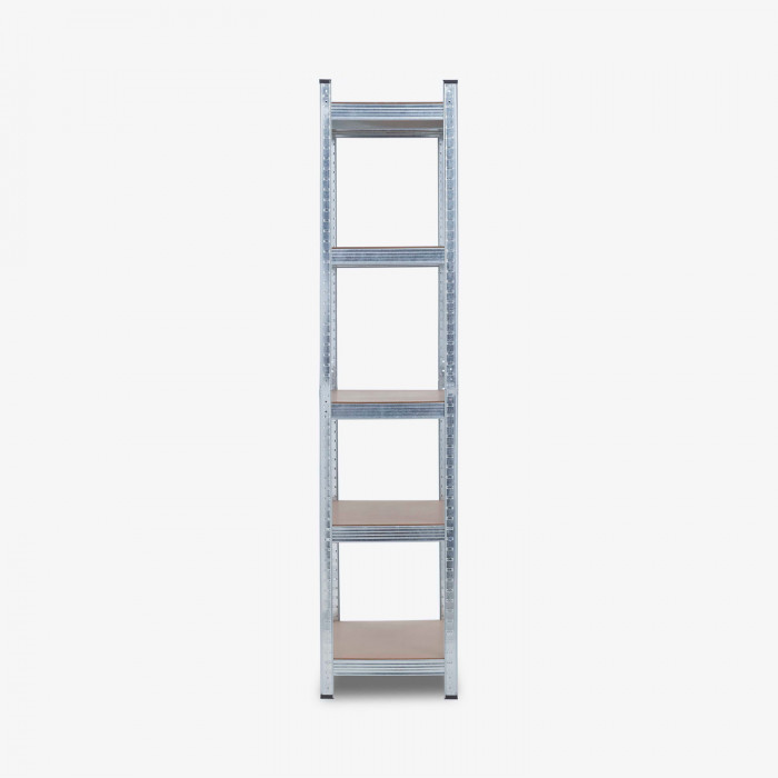 ESTANTERÍA GALVANIZADA 5 BALDAS AJUSTABLES 175KG. 1800x900x400mm