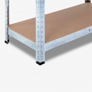 ESTANTERÍA GALVANIZADA 5 BALDAS AJUSTABLES 175KG. 1800x900x400mm