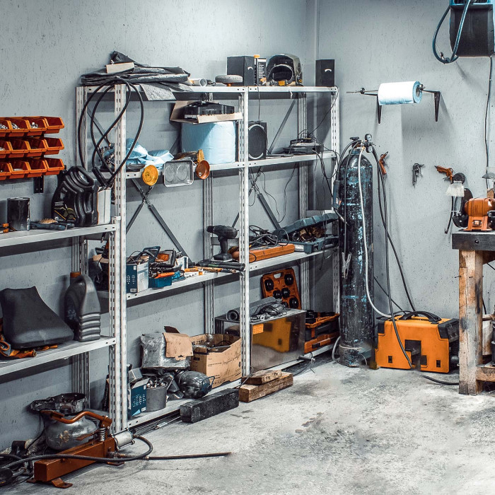 MegaPack 10 Estanterías Modulares Galvanizadas con 5 Baldas Ajustables 180x90x40cm 875Kg 7house