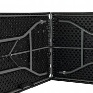 MESA PLEGABLE RECTANGULAR NEGRA 180x74x74cm GARDEN HOUSE GARAGE 91 CJ.1