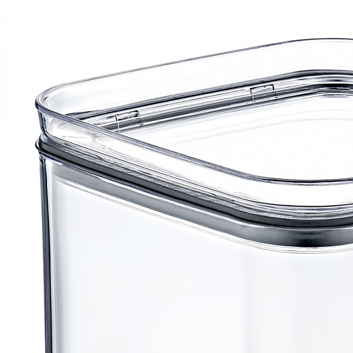 BOTE HERMÉTICO GRANDE CUADRADO  (10,5x10.5x19cm) 1,5L 7HOUSE RT.1