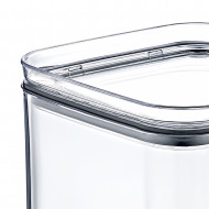 BOTE HERMÉTICO GRANDE CUADRADO  (10,5x10.5x19cm) 1,5L 7HOUSE RT.1