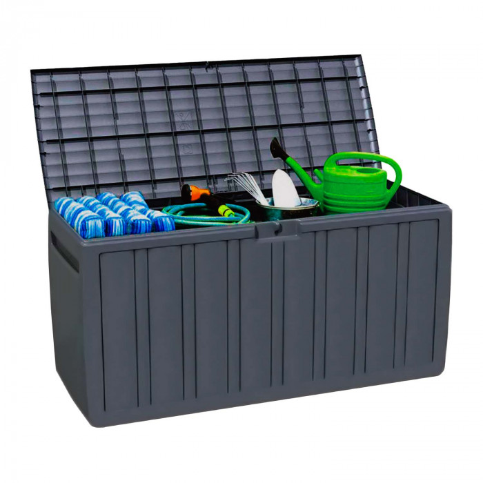 BAÚL RESINA GRIS 57 x 117 x 45,5 cm 7HOUSE