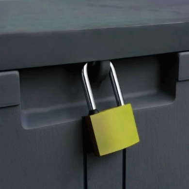 BAÚL RESINA GRIS 57 x 117 x 45,5 cm 7HOUSE