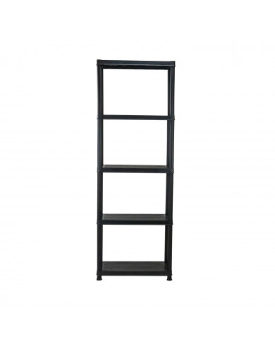 ESTANTERÍA RESINA 5 BALDAS NEGRA 172x60.5x30.5 cm 7HOUSE