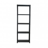 ESTANTERÍA RESINA 5 BALDAS NEGRA 172x60.5x30.5 cm 7HOUSE