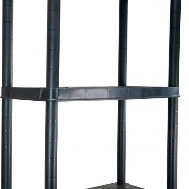 ESTANTERÍA RESINA 5 BALDAS NEGRA 172x60.5x30.5 cm 7HOUSE