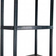 ESTANTERÍA RESINA 5 BALDAS NEGRA 172x60.5x30.5 cm 7HOUSE