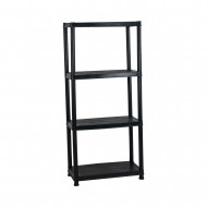 ESTANTERÍA RESINA 5 BALDAS NEGRA 172x60.5x30.5 cm 7HOUSE