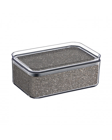 BOTE HERMÉTICO PEQUEÑO RECTANGULAR (10,5x16.5x7,5cm) 0,75L 7HOUSE RT.1