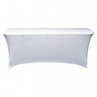 FUNDA PARA MESA RECTANGULAR DE 240x74x74cm BLANCA 7HOUSE Basic BS.1
