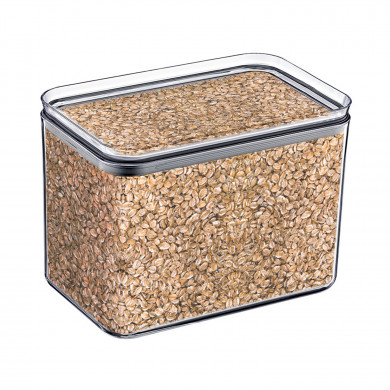 BOTE HERMÉTICO MEDIANO RECTANGULAR (10,5x16.5x13cm) 1,75L 7HOUSE RT.1