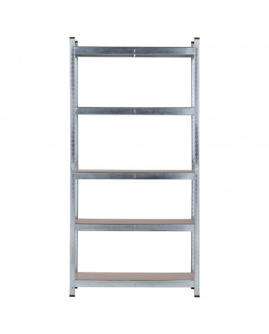 Pack 2 Estanterías Modulares y 1 Estantería Esquinera Galvanizadas 5 Baldas Ajustables GH91