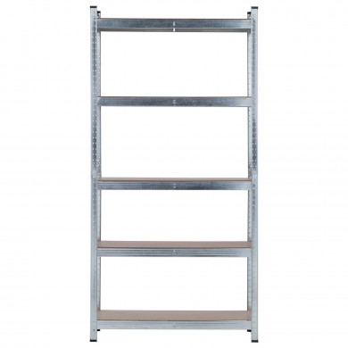 Pack 2 Estanterías Modulares y 1 Estantería Esquinera Galvanizadas 5 Baldas Ajustables GH91