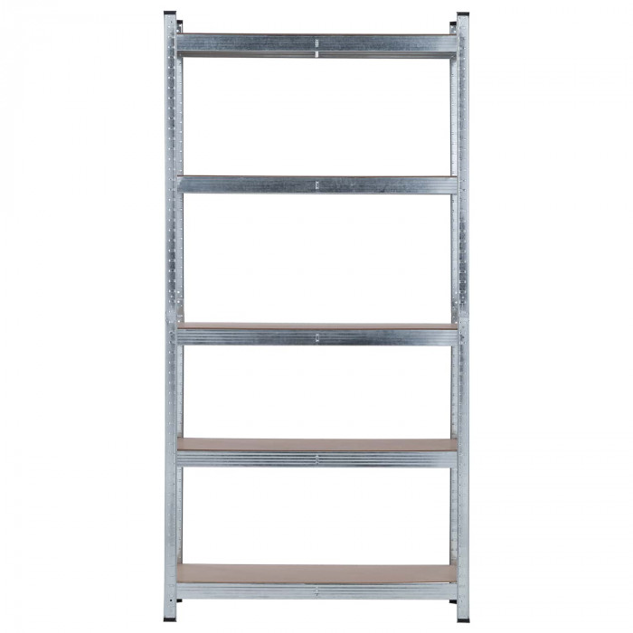 Pack 2 Estanterías Modulares y 1 Estantería Esquinera Galvanizadas 5 Baldas Ajustables GH91