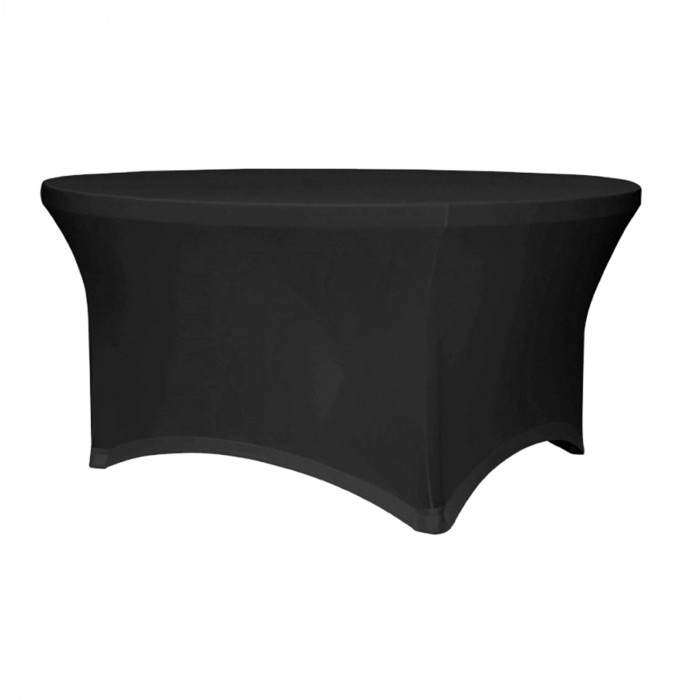 FUNDA PARA MESA REDONDA DE 180x74cm NEGRA RDM Basic BS.1