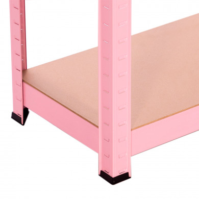 ESTANTERÍA 4 BALDAS AJUSTABLES ROSA 60KG 60x30Xx148cm RDM CJ.1 7HOUSE