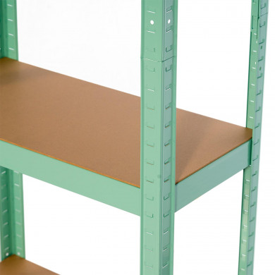 ESTANTERÍA 4 BALDAS AJUSTABLES VERDE 60KG 60x30Xx148cm RDM CJ.1 7HOUSE