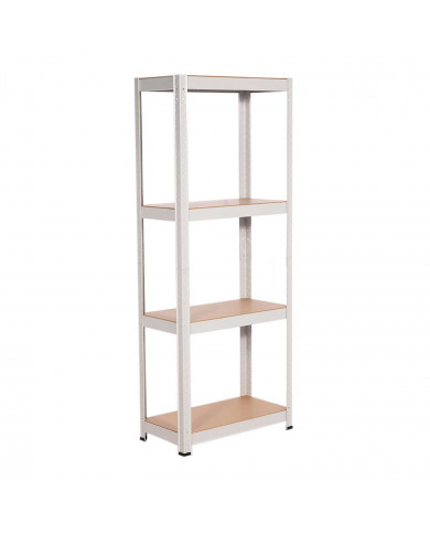 ESTANTERÍA 4 BALDAS AJUSTABLES BLANCA 60KG 60x30Xx148cm RDM CJ.1