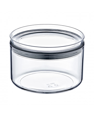 BOTE HERMÉTICO PEQUEÑO REDONDO (10,5x7,5cm) 0,45L 7HOUSE RT.1