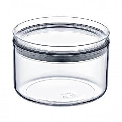 BOTE HERMÉTICO PEQUEÑO REDONDO (10,5x7,5cm) 0,45L 7HOUSE RT.1