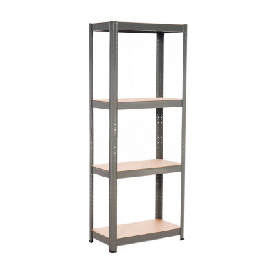 ESTANTERÍA 4 BALDAS AJUSTABLES GRIS ANTRACITA 60KG 60x30Xx148cm RDM CJ.1