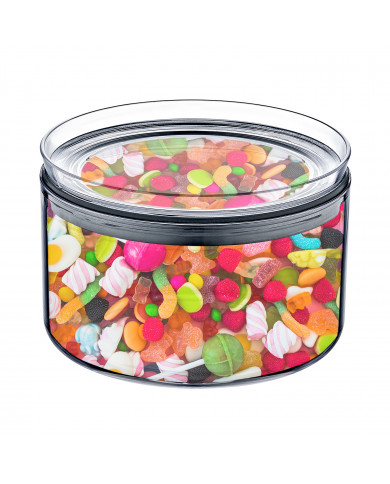 BOTE HERMÉTICO PEQUEÑO REDONDO (10,5x7,5cm) 0,45L 7HOUSE RT.1