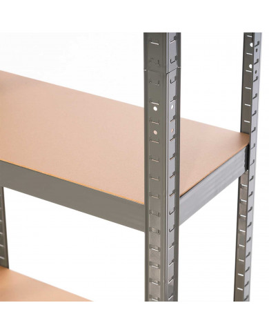 ESTANTERÍA 4 BALDAS AJUSTABLES GRIS ANTRACITA 60KG 60x30Xx148cm RDM CJ.1
