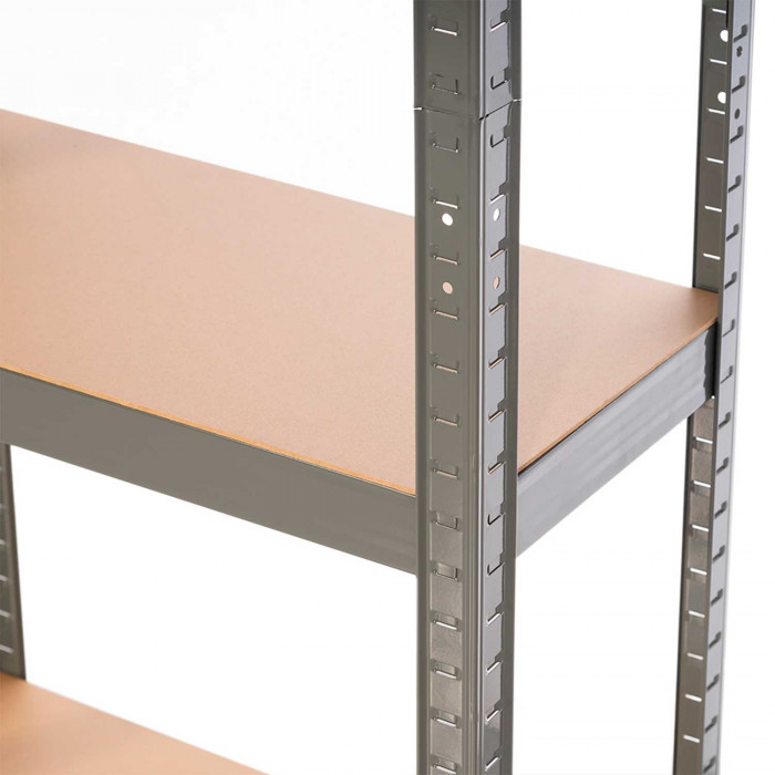 ESTANTERÍA 4 BALDAS AJUSTABLES GRIS ANTRACITA 60KG 60x30Xx148cm RDM CJ.1