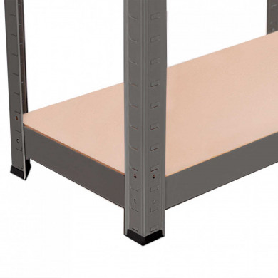 ESTANTERÍA 4 BALDAS AJUSTABLES GRIS ANTRACITA 60KG 60x30Xx148cm RDM CJ.1