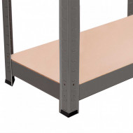 ESTANTERÍA 4 BALDAS AJUSTABLES GRIS ANTRACITA 60KG 60x30Xx148cm RDM CJ.1