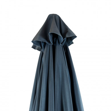 CONJUNTO COMEDOR ALTEA MESA REDONDA 80CM CON SOMBRILLA Y 4 SILLAS GRIS ANTRACITA 7HOUSE