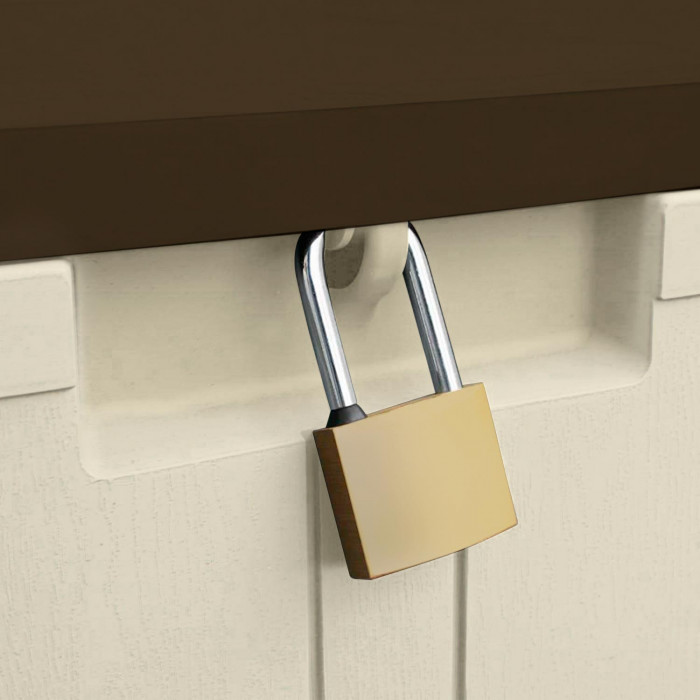 BAÚL RESINA BEIGE 57 x 117 x 45,5 cm GARDEN HOUSE GARAGE 91