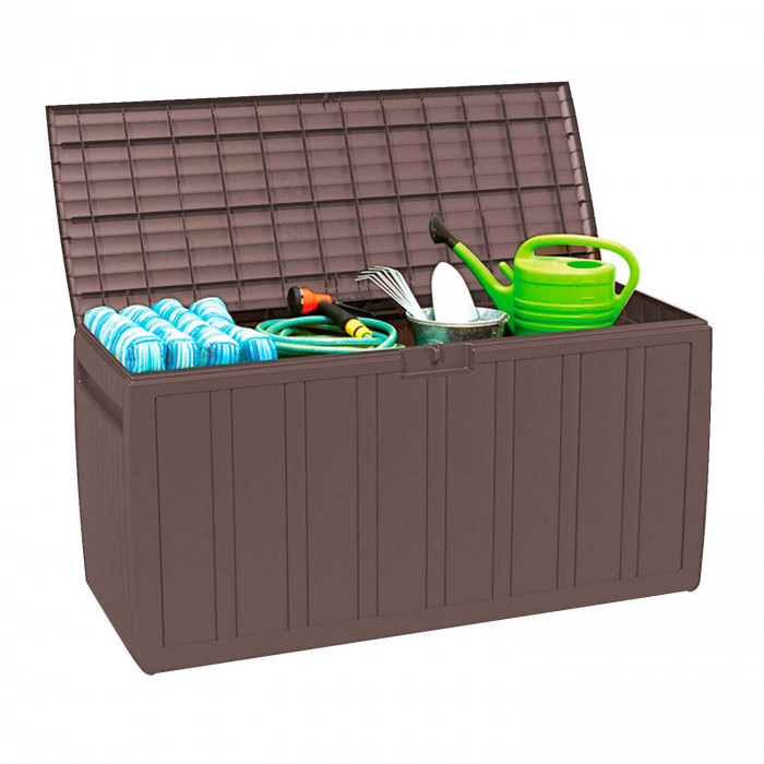 BAÚL RESINA MARRÓN 117x45,5x57cm 7HOUSE CJ.1