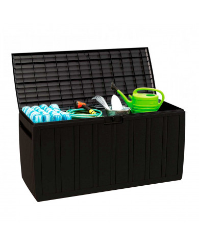 BAÚL RESINA NEGRO 117x45,5x57cm 7HOUSE CJ.1