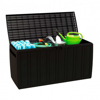 BAÚL RESINA NEGRO 117x45,5x57cm 7HOUSE CJ.1