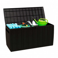 BAÚL RESINA NEGRO 117x45,5x57cm 7HOUSE CJ.1