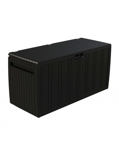 BAÚL RESINA NEGRO 117x45,5x57cm 7HOUSE CJ.1