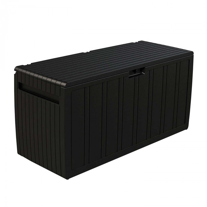 BAÚL RESINA NEGRO 117x45,5x57cm 7HOUSE CJ.1