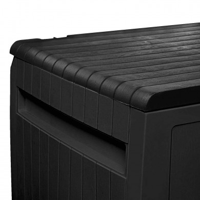 BAÚL RESINA NEGRO 117x45,5x57cm 7HOUSE CJ.1