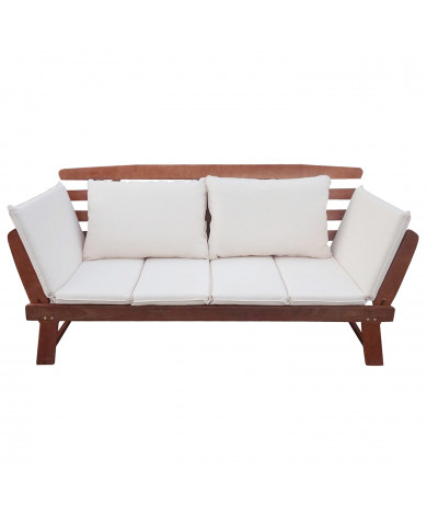 SOFA ACACIA COJINES BLANCOS 169/210*78*80CM SEVEN HOUSE