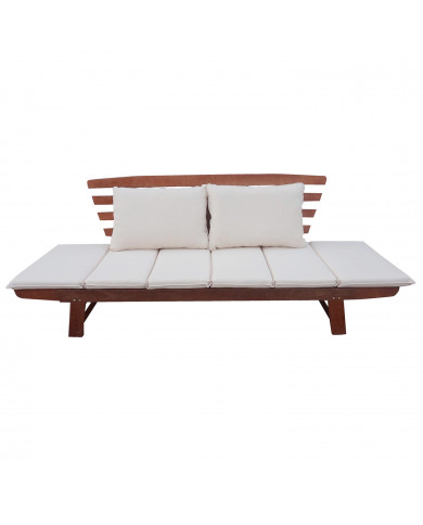 SOFA ACACIA COJINES BLANCOS 169/210*78*80CM SEVEN HOUSE