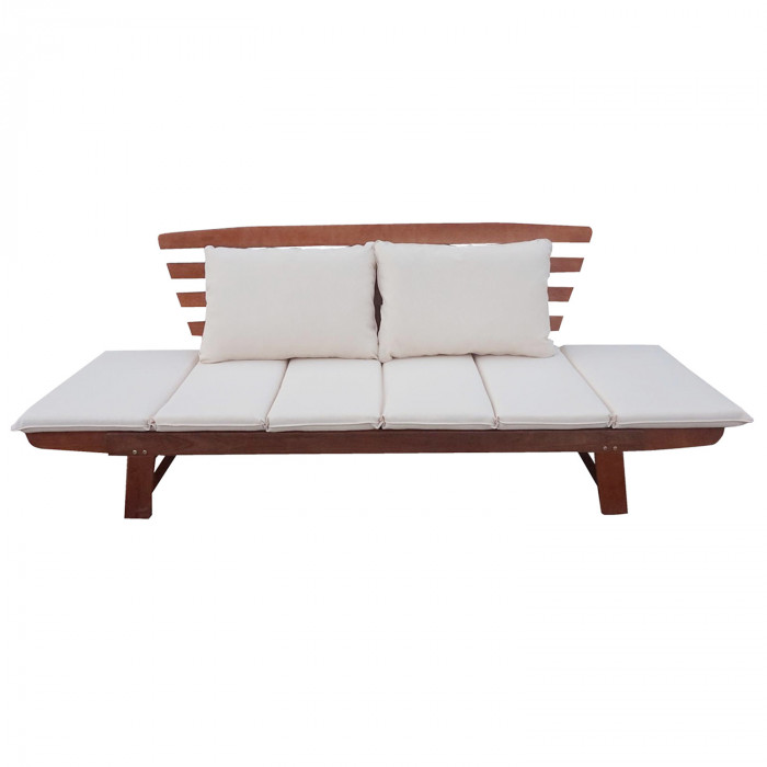 SOFA ACACIA COJINES BLANCOS 169/210*78*80CM SEVEN HOUSE