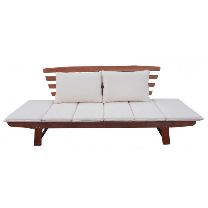 SOFA ACACIA COJINES BLANCOS 169/210*78*80CM SEVEN HOUSE