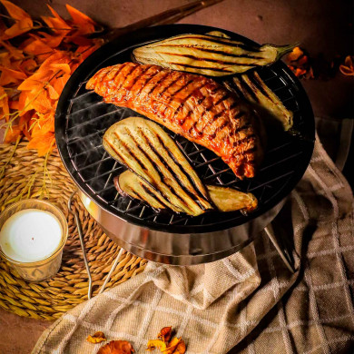 BARBACOA PORTABLE CON BOLSA REFRIGERADORA 26.5*26.5*22.5CM 7HOUSE