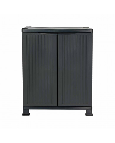 ARMARIO BAJO 1 BALDA FRIEND NEGRO Medidas: 92x68x39 cm  GARDEN HOUSE GARAGE 91