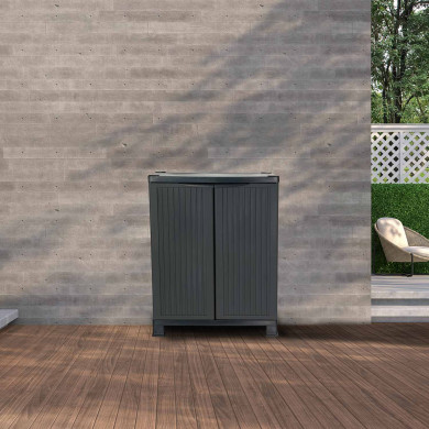 ARMARIO BAJO 1 BALDA FRIEND NEGRO Medidas: 92x68x39 cm  GARDEN HOUSE GARAGE 91 ARMARIO BAJO 1 BALDA FRIEND NEGRO Medidas: 92x68x39 cm  GARDEN HOUSE GARAGE 91