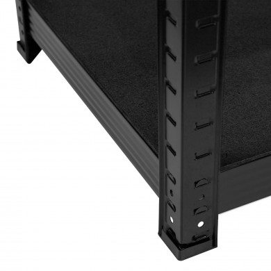 ESTANTERÍA GALVANIZADA NEGRA 180*90*40CM 5 BALDAS 175KG 7HOUSE CJ.1 ESTANTERÍA GALVANIZADA NEGRA 180*90*40CM 5 BALDAS 175KG 7HOUSE CJ.1