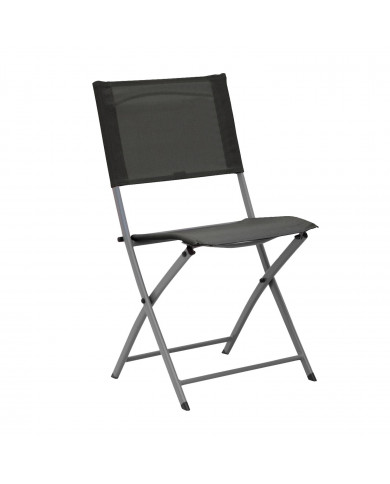 SILLA PLEGABLE GRIS OSCURO 42*36/49*84CM 7HOUSE