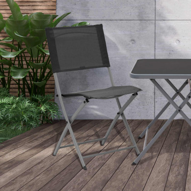 SILLA PLEGABLE GRIS OSCURO 42*36/49*84CM 7HOUSE SILLA PLEGABLE GRIS OSCURO 42*36/49*84CM 7HOUSE